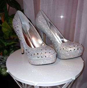 Women's High-heeled Rhinestone Shoes